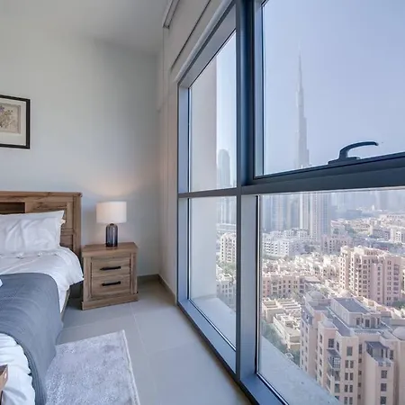 Апартаменты Burj Khalifa View - 2Br And Maid - Downtown Дубай Экстерьер фото